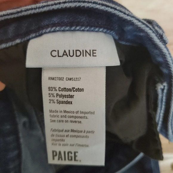 Paige Womens Size 31 Claudine Promenade/Dark Wash Ankle Flare Bootcut Jeans #233 - Picture 11 of 11